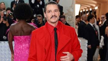 Pedro Pascal Rocks Red Trench Coat and Shorts at 2023 Met Gala